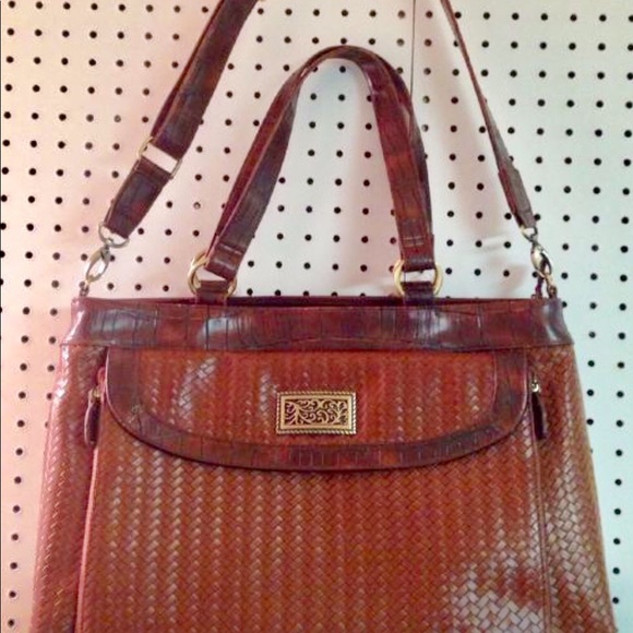 Coldwater Creek Faux Croc Briefcase/Laptop/Handbag - Picture 3 of 8